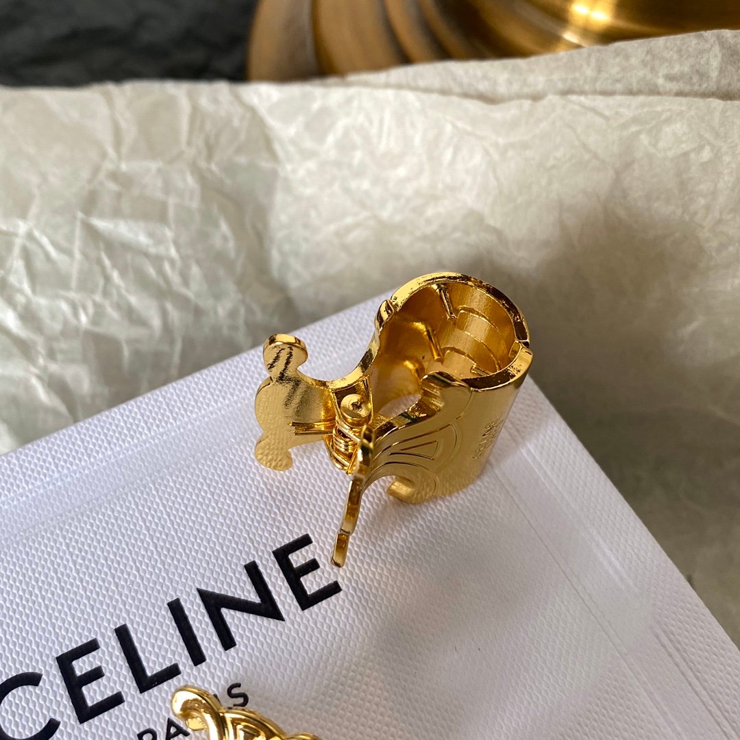 Celine Modernist Hair Clip: Abstract Sculptural Form in Polished Metal 5 Celine Modernist Hair Clip: Abstract Sculptural Form in Polished Metal - Image 5