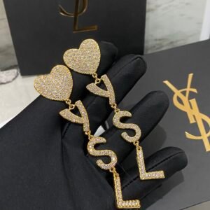 YSL Sustainable Earrings: Recycled Gold with Traceable Diamond Accents