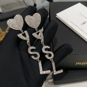 YSL Kids' Earrings: Mini Cassandre Logo Studs for Sensitive Ears