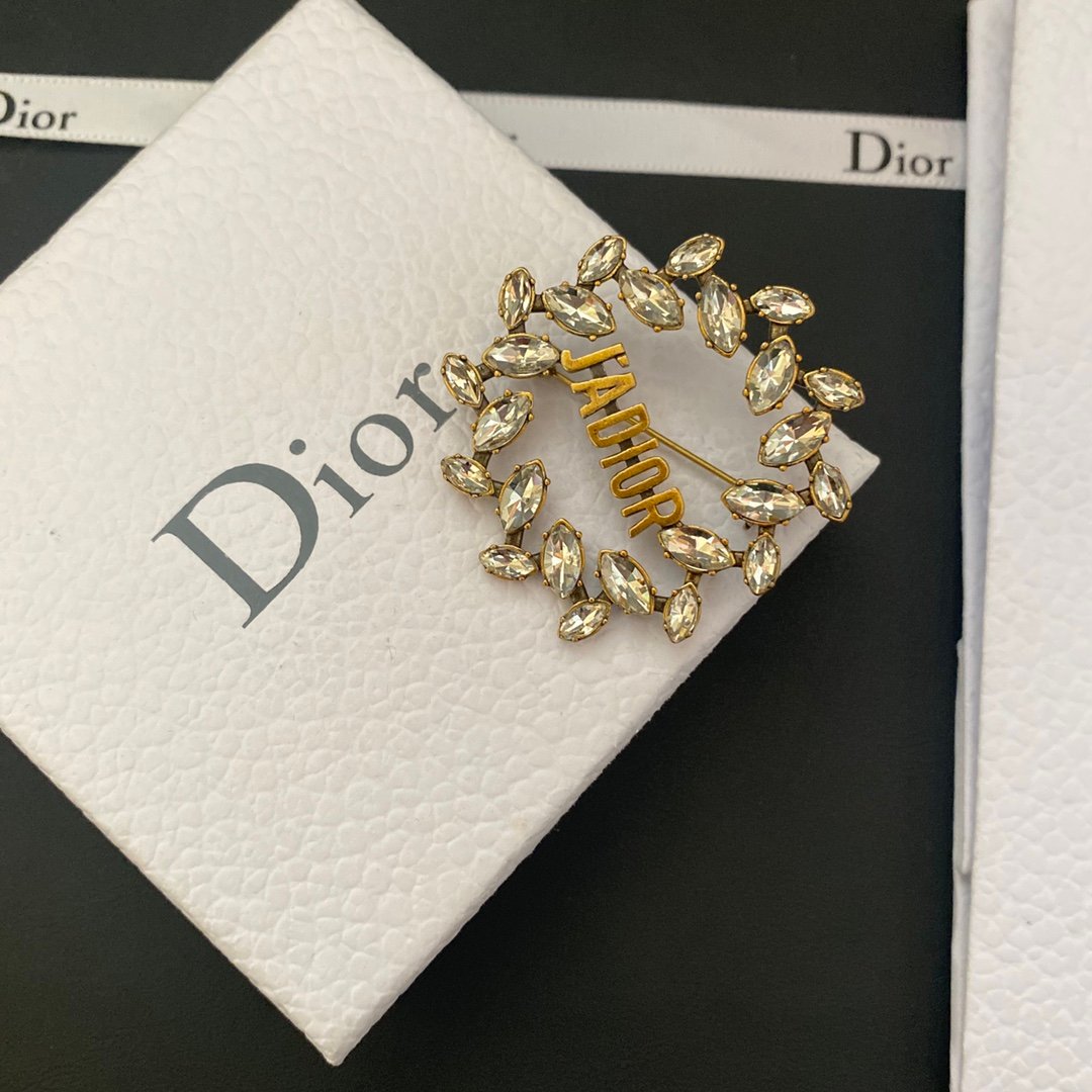 Dior Heritage Bee & Rose Motif Brooch New - Vintage-Inspired Luxury Pin Accessory 6 Dior Heritage Bee & Rose Motif Brooch New - Vintage-Inspired Luxury Pin Accessory - Image 6