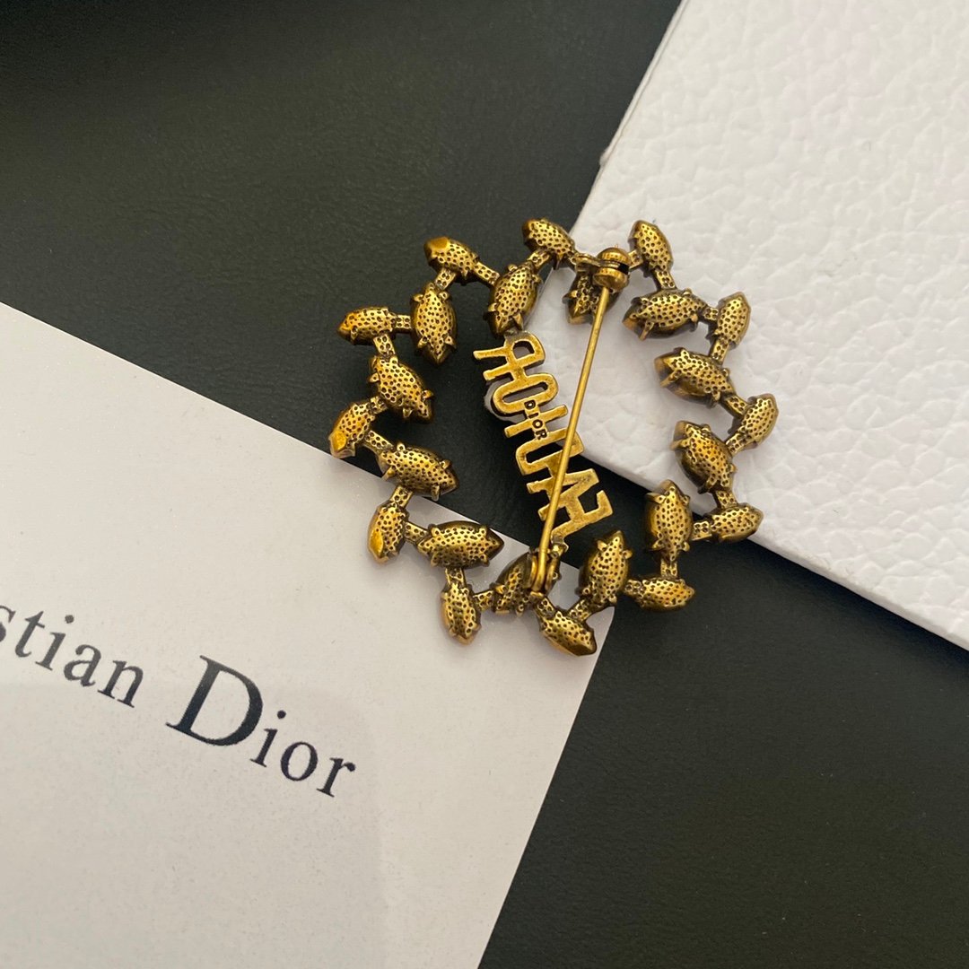 Dior Heritage Bee & Rose Motif Brooch New - Vintage-Inspired Luxury Pin Accessory 7 Dior Heritage Bee & Rose Motif Brooch New - Vintage-Inspired Luxury Pin Accessory - Image 7