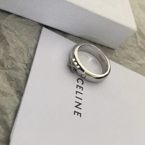 Celine New Triomphe Ring 2026: Signature Motif in Polished Gold Plate