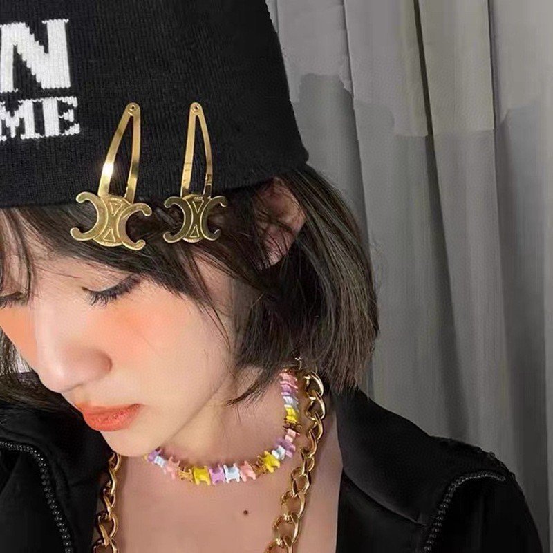 Celine New Hair Clip 4*7.5cm Complete set of five colors 4 Celine New Hair Clip 4*7.5cm Complete set of five colors - Image 4