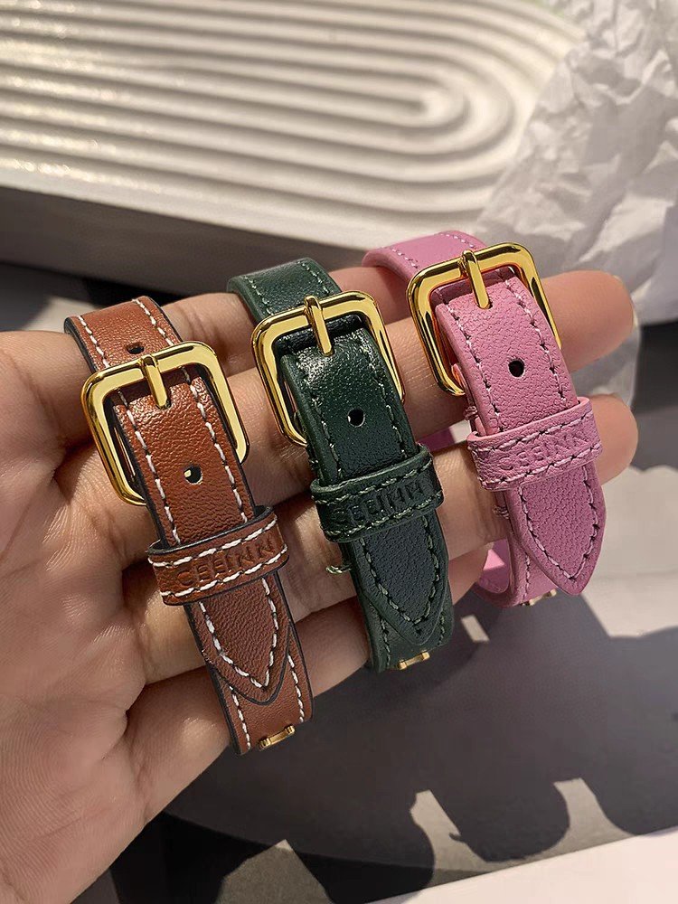 Celine Leather Wrap Bracelets: Knot Closure with Embossed Logo 6 Celine Leather Wrap Bracelets: Knot Closure with Embossed Logo - Image 6