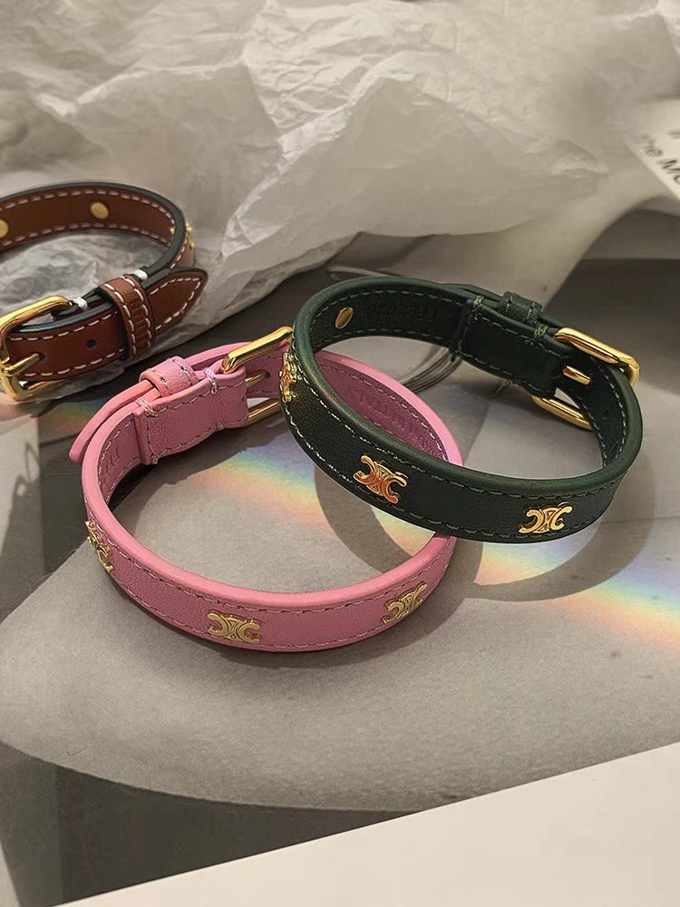 Celine Leather Wrap Bracelets: Knot Closure with Embossed Logo 8 Celine Leather Wrap Bracelets: Knot Closure with Embossed Logo - Image 8