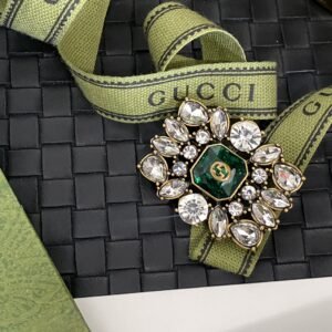 Gucci Bee Motif Brooch: Intricate Detailing with Gold Plated Wings