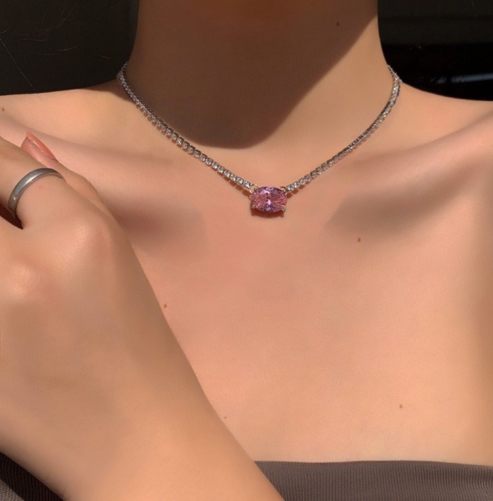 Celine New Pendant Necklace with Birthstones: Personalizable Zodiac Charms 3 Celine New Pendant Necklace with Birthstones: Personalizable Zodiac Charms - Image 3