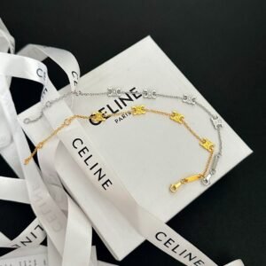 Celine Modern Cuff Bracelets: Open Bangle with Geometric Cut-Outs