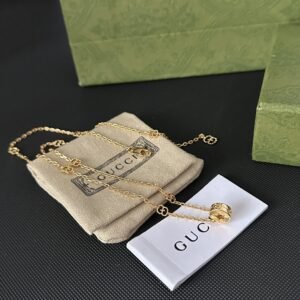 Gucci Sustainable Necklace: Recycled Gold with Traceable Diamond Accent