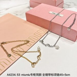 Miu Miu Moon Phase Necklace: Celestial Motif with Enamel Detailing