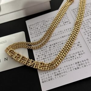 Celine New Layered Necklace Set: Mix of Gold Chains & Pendants for Stacking