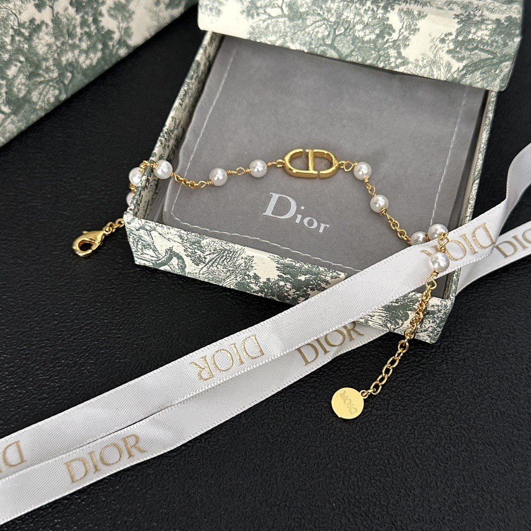 Dior New Bracelet Stacking Set: Curated Mix of Thin Chains & Charms 3 Dior New Bracelet Stacking Set: Curated Mix of Thin Chains & Charms - Image 3