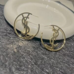 YSL Chainmail Tassel Earrings: Interlinked Metal Rings Forming a Tassel