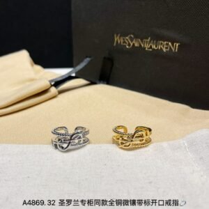 New YSL Love Knot Ring: Symbolic Intertwined Design in Lustrous White Gold