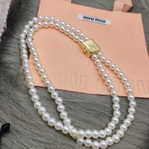 Miu Miu Asymmetric Stud Set: Mismatched Pearl & Crystal Motifs, Curated Pair