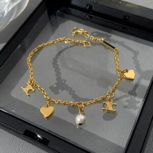 Celine New Layered Bracelets Set: Mix of Thin Chains for Stacking