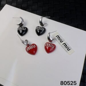 Miu Miu Ribbon Lariat Earrings: Long Ribbon with Crystal Ends, No Piercing