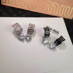 Miu Miu Leather Wrap Earrings: Soft Leather Strips with Gold End Caps