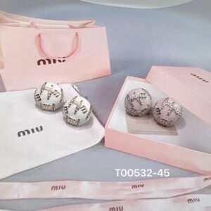 Miu Miu Enamel Dot Earrings: Colorful Dots on a Gold Wire Frame