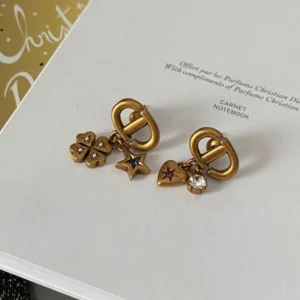 DIOR Constellation Earrings: Star Map Motif with Sapphire & Diamond Points