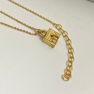 Celine Coin Necklace: Vintage French Coin Replica Pendant