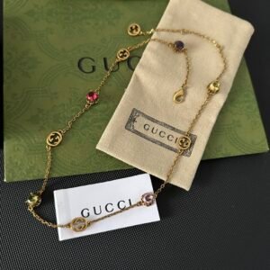 Gucci Pearl & Double G Necklace: Baroque Pearl Below Interlocking G Logo