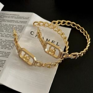 Chanel Suite de Décor Earrings: Architectural Molding Motif in Oxidized Silver