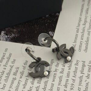 Chanel Cluster Stud Earrings: Grouping of Small Pearls or Crystals