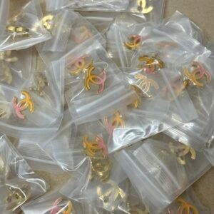 Chanel Éclaboussures d’Encre Earrings: “Ink Splatter” Pattern in Black Rhodium