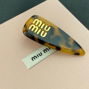 Miu Miu Mini Clip Set: Assorted Geometric Shapes in Velvet & Metal