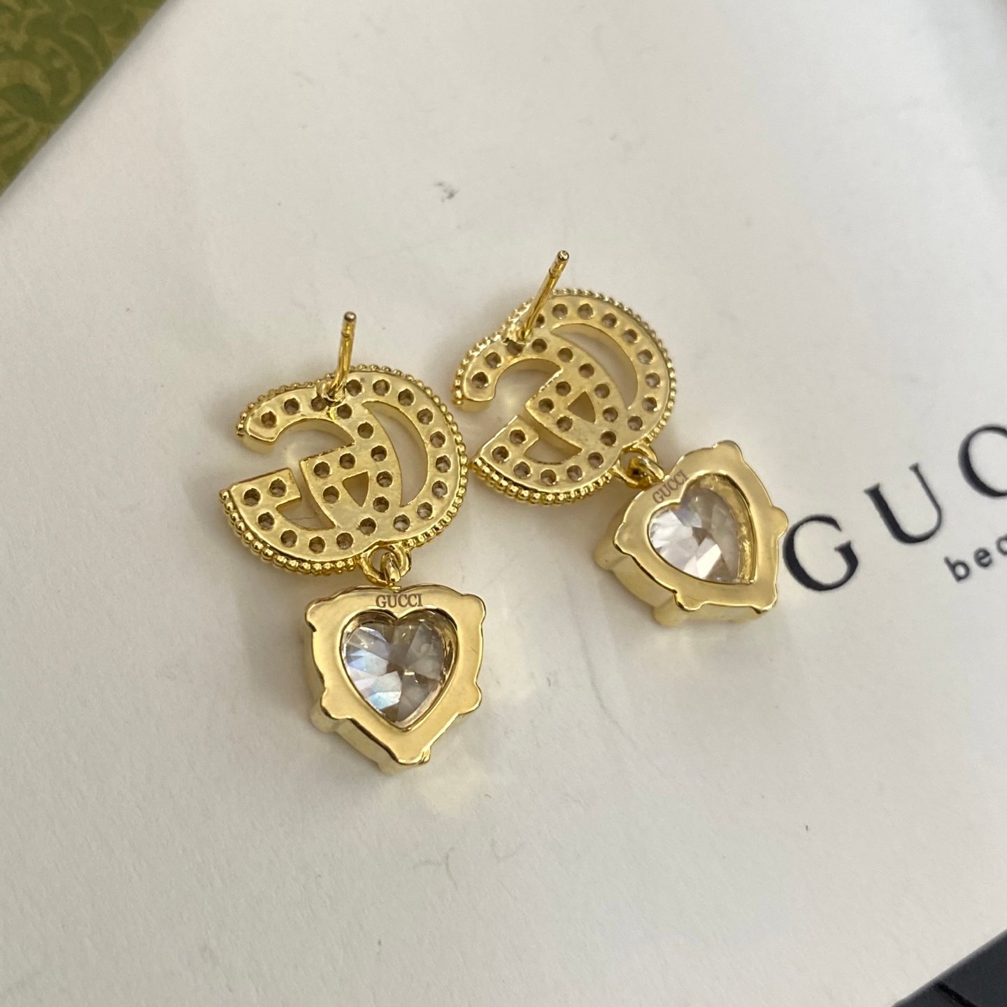 Gucci Runway Chandelier Earrings: Oversized Crystal & Metal for Evening 5 Gucci Runway Chandelier Earrings: Oversized Crystal & Metal for Evening - Image 5