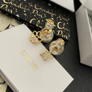 DIOR Dioramour Padlock Earrings: Heart-Shaped Lock with Engravable Surface