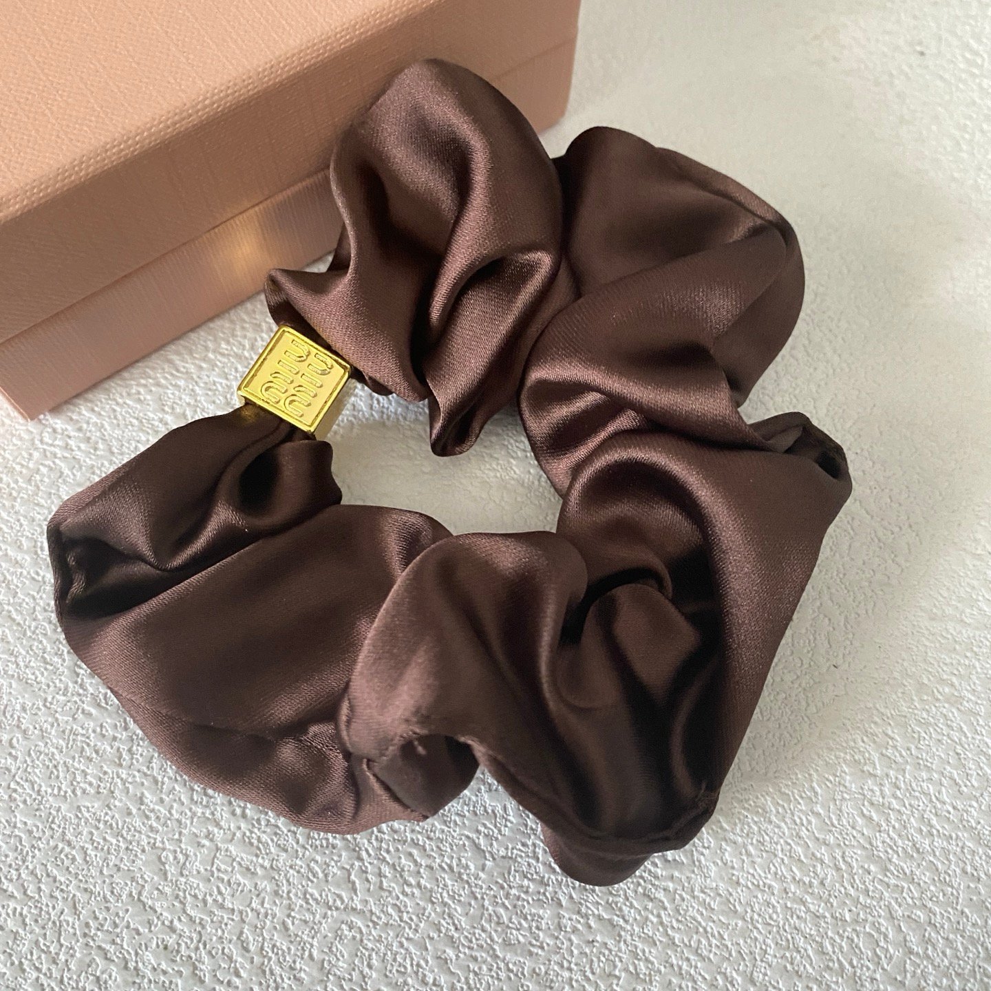 Miu Miu Floral Chiffon Hair Tie: Seasonal Print with Sliding Knot Closure 1 Miu Miu Floral Chiffon Hair Tie: Seasonal Print with Sliding Knot Closure