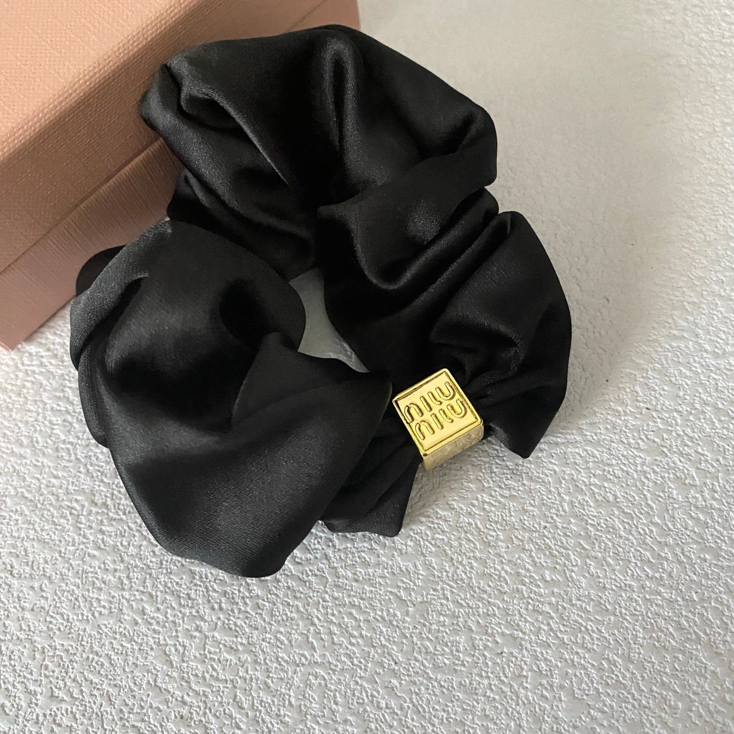 Miu Miu Floral Chiffon Hair Tie: Seasonal Print with Sliding Knot Closure 3 Miu Miu Floral Chiffon Hair Tie: Seasonal Print with Sliding Knot Closure - Image 3