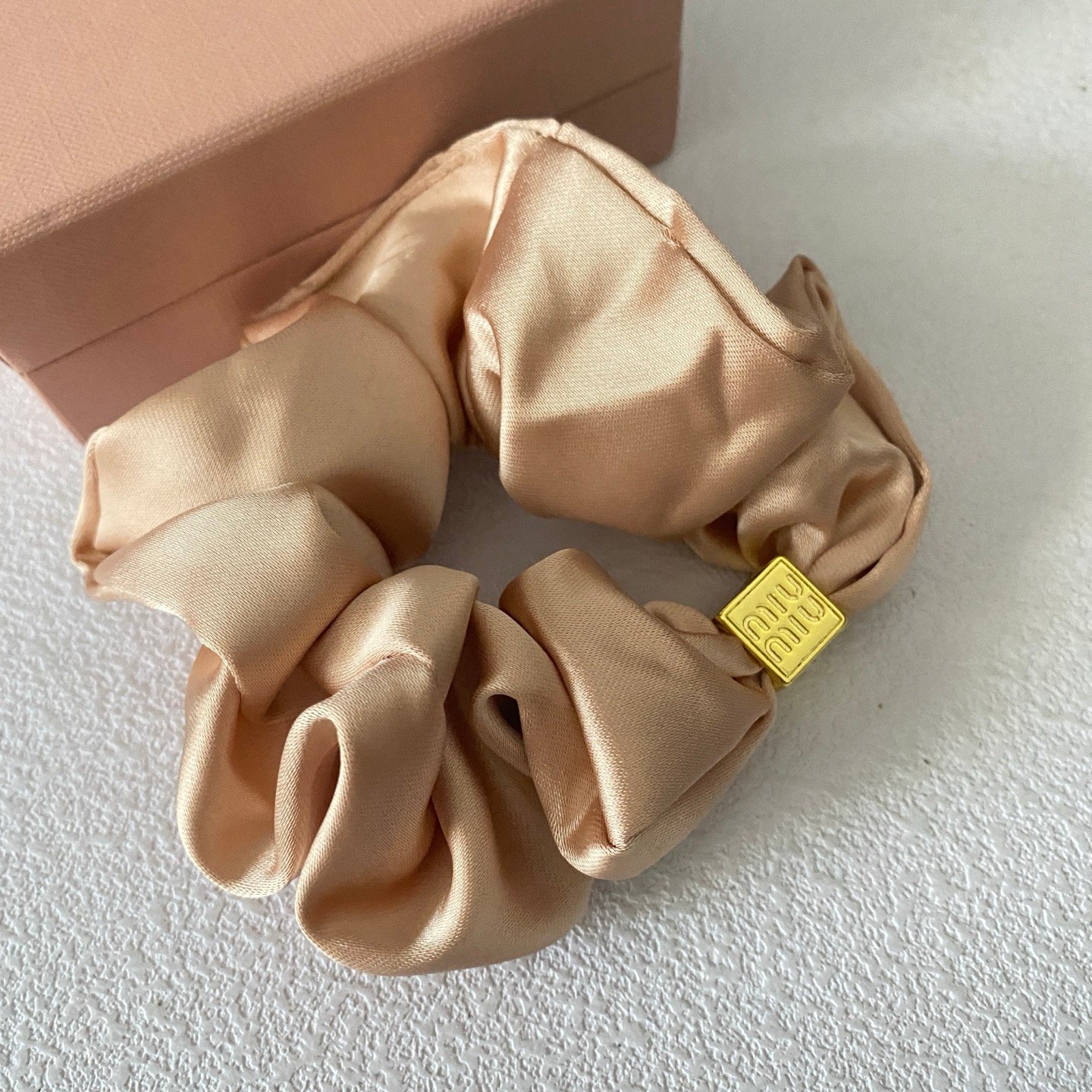 Miu Miu Floral Chiffon Hair Tie: Seasonal Print with Sliding Knot Closure 5 Miu Miu Floral Chiffon Hair Tie: Seasonal Print with Sliding Knot Closure - Image 5