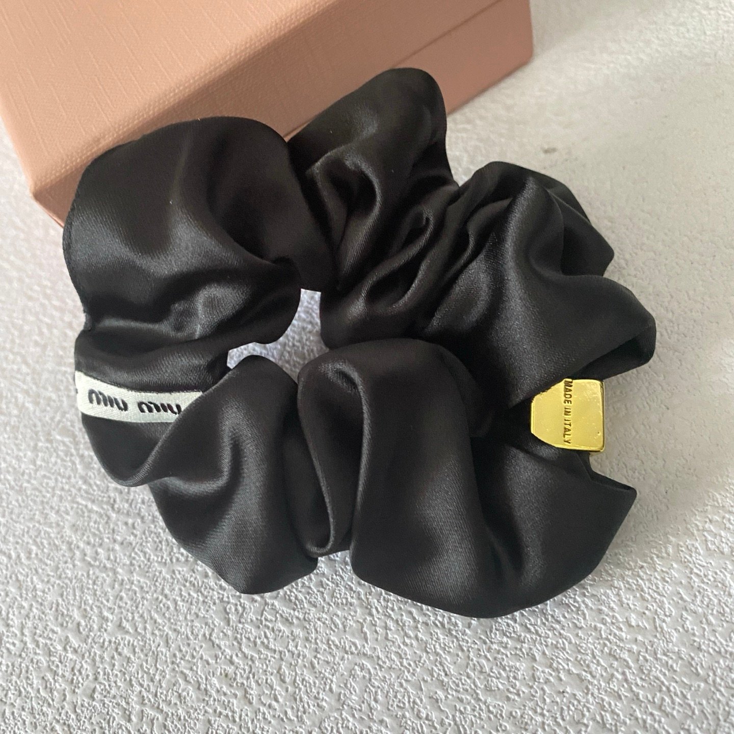 Miu Miu Floral Chiffon Hair Tie: Seasonal Print with Sliding Knot Closure 6 Miu Miu Floral Chiffon Hair Tie: Seasonal Print with Sliding Knot Closure - Image 6