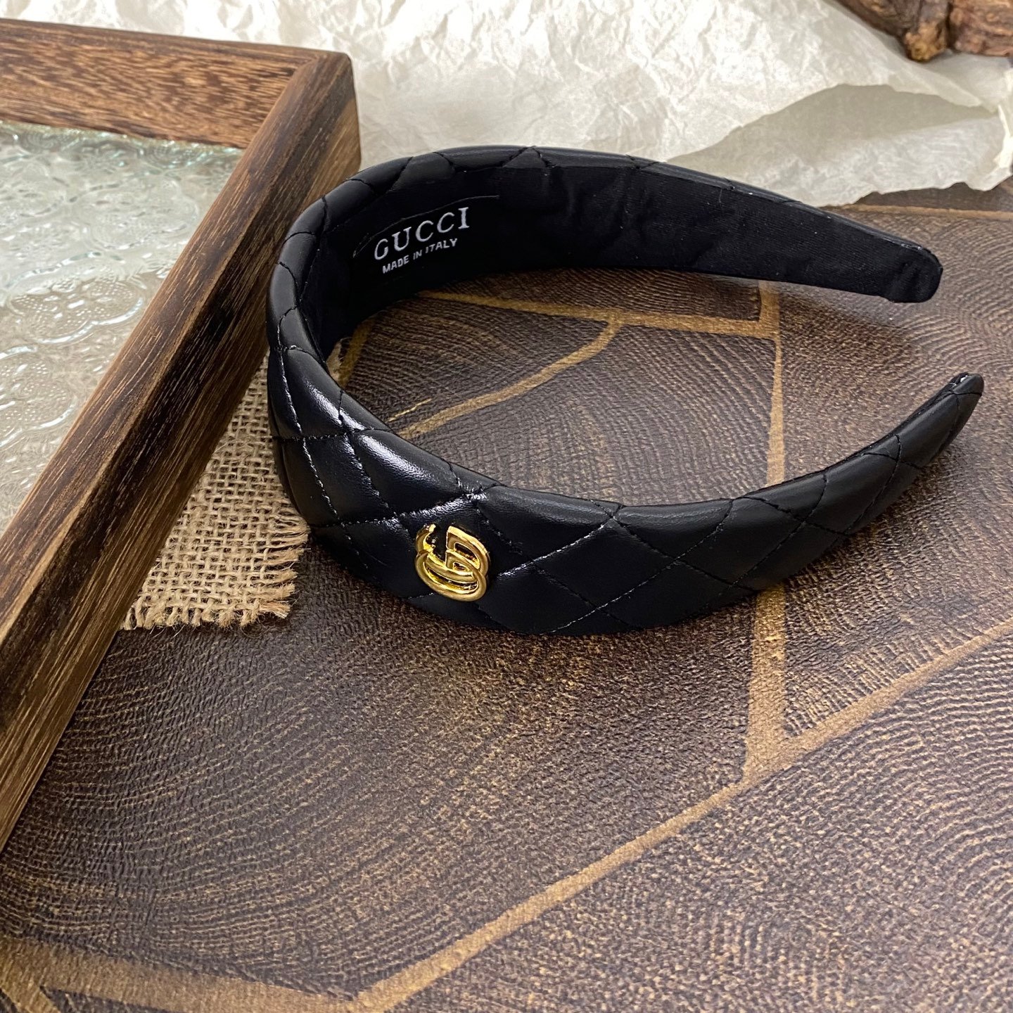 Gucci Reversible GG Canvas Headband: Double-Sided Luxury, Adjustable Fit 7 Gucci Reversible GG Canvas Headband: Double-Sided Luxury, Adjustable Fit - Image 7