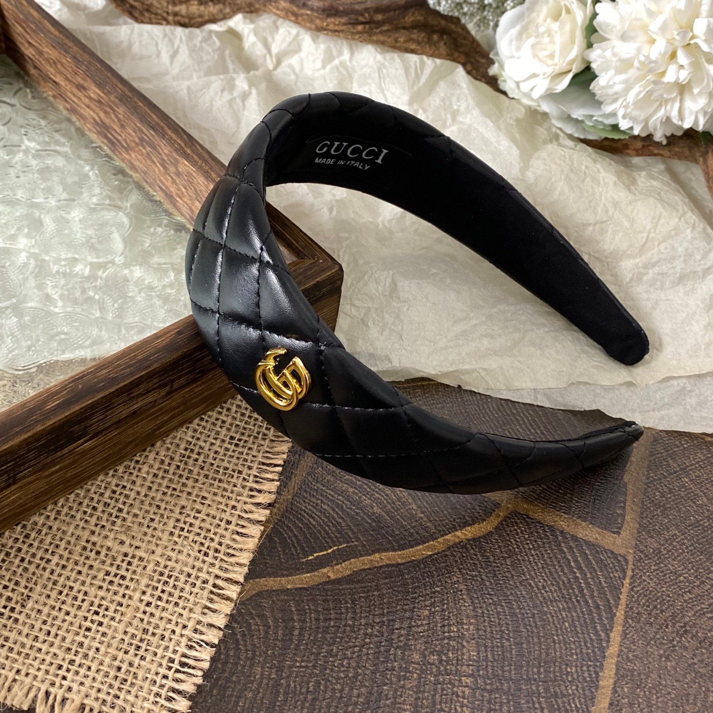 Gucci Reversible GG Canvas Headband: Double-Sided Luxury, Adjustable Fit 4 Gucci Reversible GG Canvas Headband: Double-Sided Luxury, Adjustable Fit - Image 4