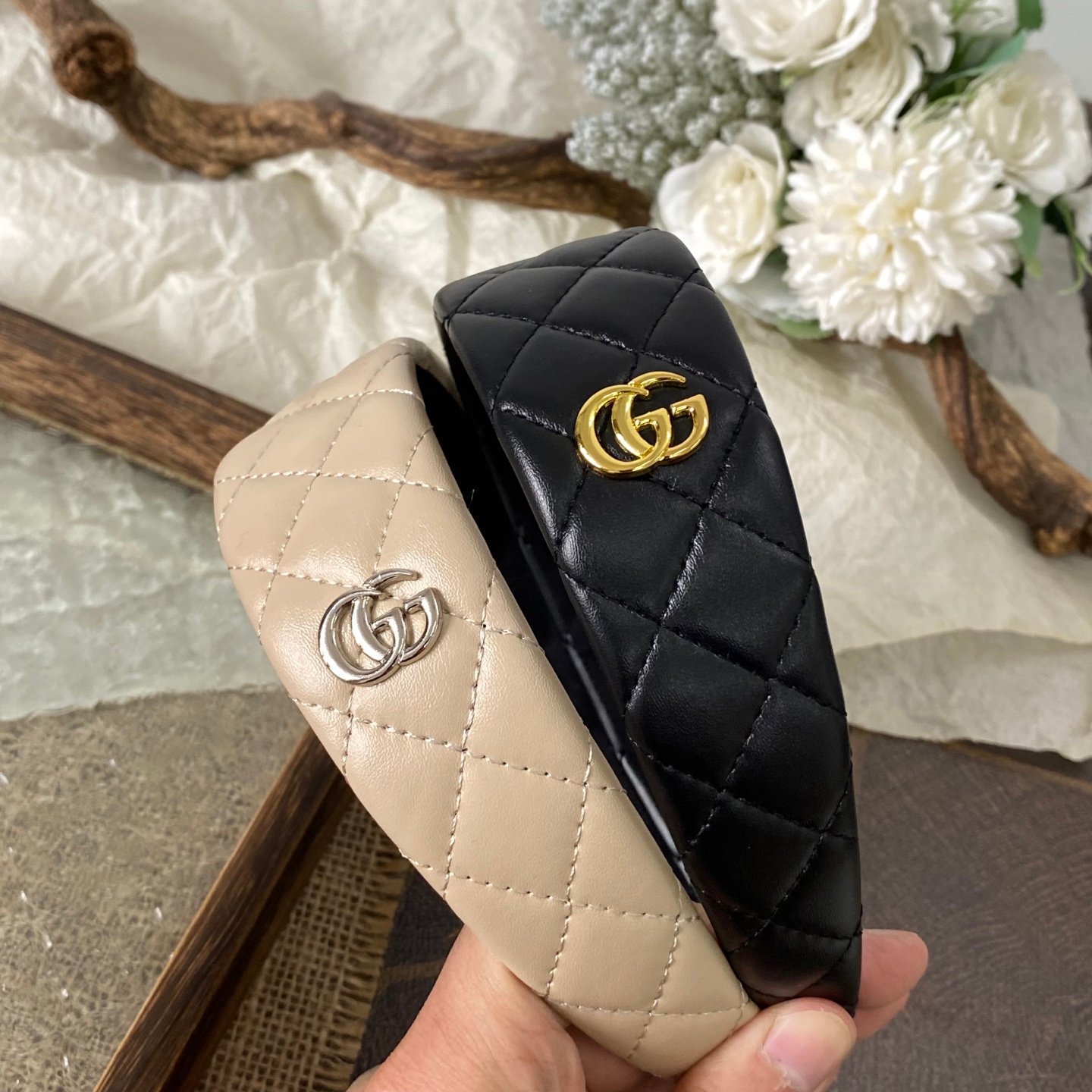 Gucci Reversible GG Canvas Headband: Double-Sided Luxury, Adjustable Fit 1 Gucci Reversible GG Canvas Headband: Double-Sided Luxury, Adjustable Fit