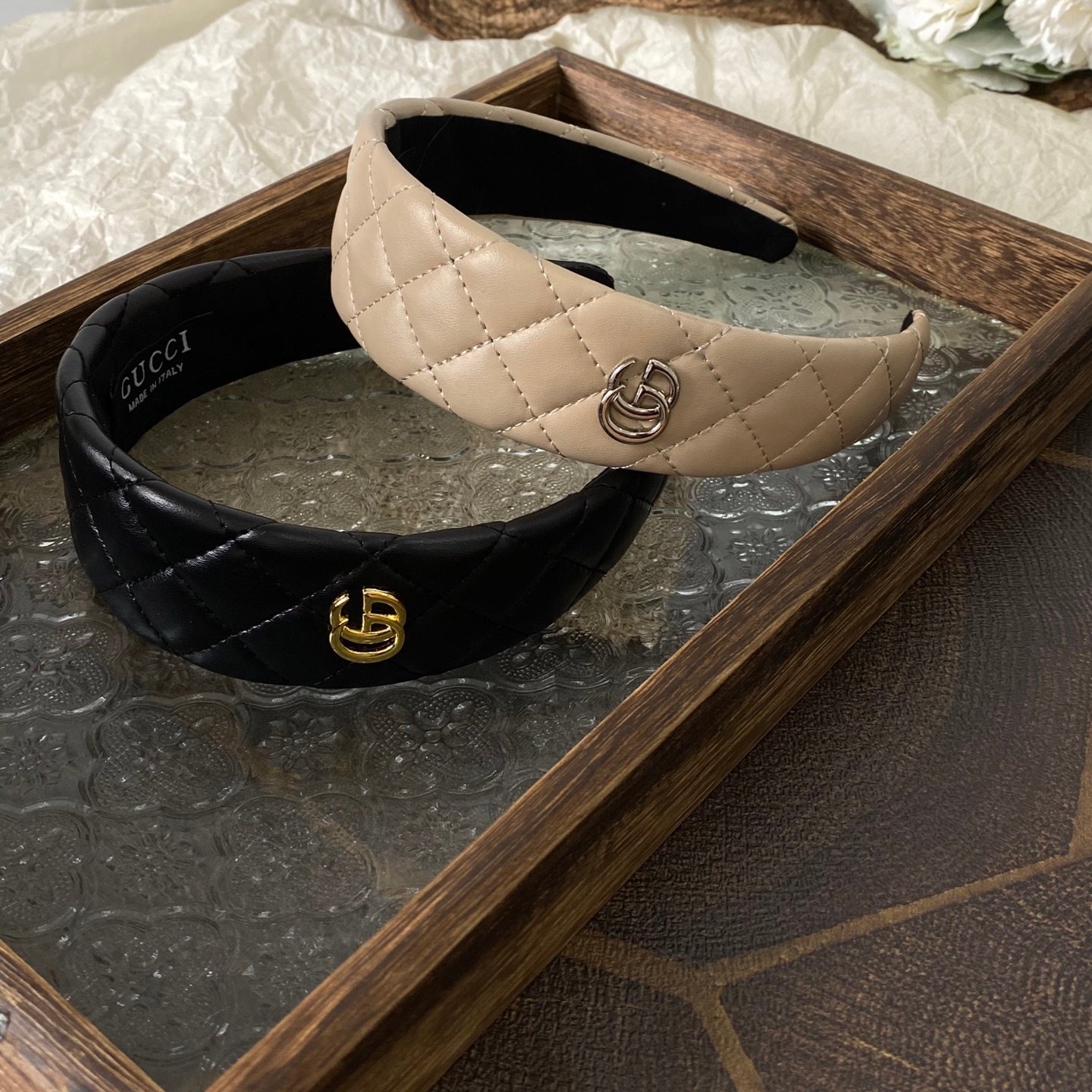 Gucci Reversible GG Canvas Headband: Double-Sided Luxury, Adjustable Fit 2 Gucci Reversible GG Canvas Headband: Double-Sided Luxury, Adjustable Fit - Image 2