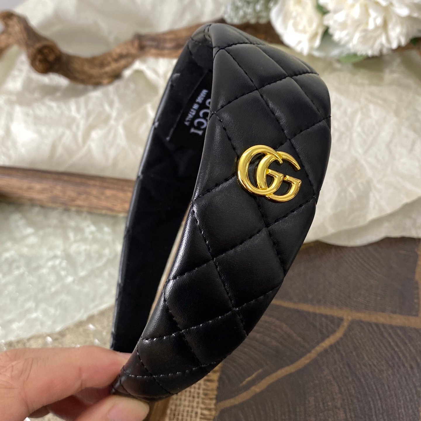 Gucci Reversible GG Canvas Headband: Double-Sided Luxury, Adjustable Fit 6 Gucci Reversible GG Canvas Headband: Double-Sided Luxury, Adjustable Fit - Image 6