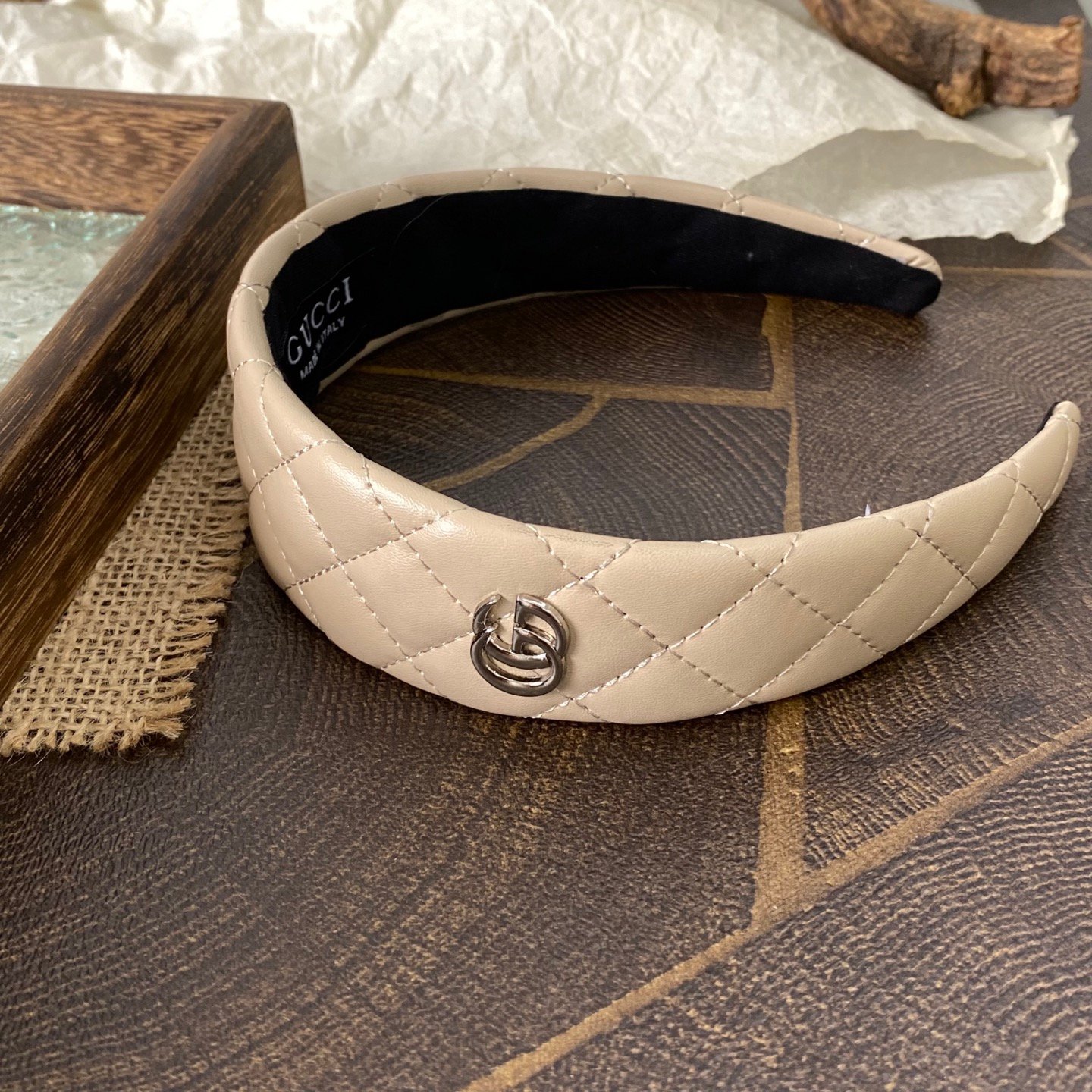 Gucci Reversible GG Canvas Headband: Double-Sided Luxury, Adjustable Fit 8 Gucci Reversible GG Canvas Headband: Double-Sided Luxury, Adjustable Fit - Image 8