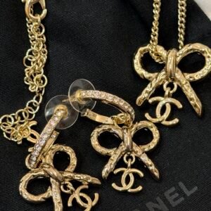 Chanel Mini Bag Inspired Earrings: Quilted Leather & Chain Detailing