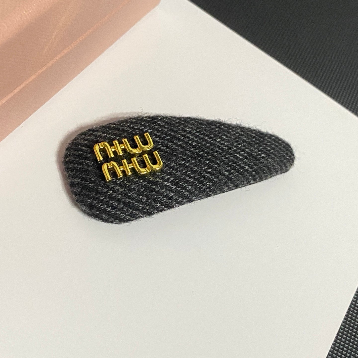 New Miu Miu Pearl Embellished French Clip: Baroque Pearls on Gold-Tone Metal 1 New Miu Miu Pearl Embellished French Clip: Baroque Pearls on Gold-Tone Metal