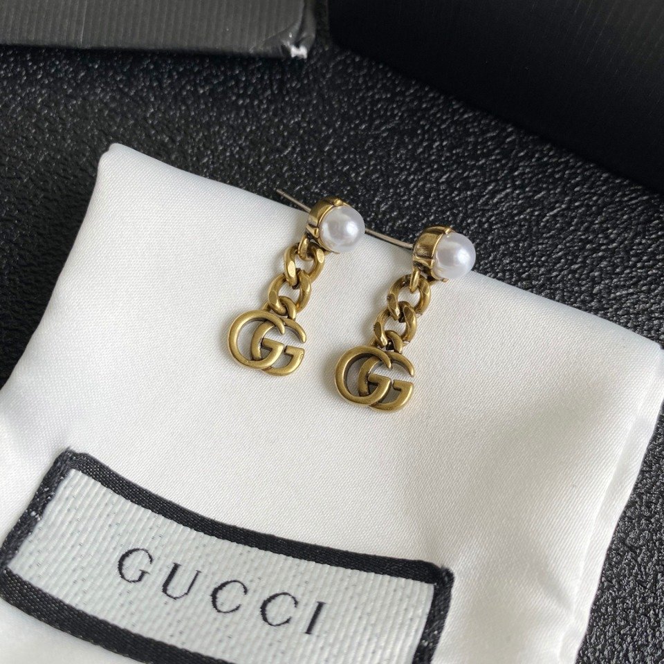 Gucci Jackie 1961 Hobo Inspired Earrings: Pistol & Cylinder Motif 5 Gucci Jackie 1961 Hobo Inspired Earrings: Pistol & Cylinder Motif - Image 5